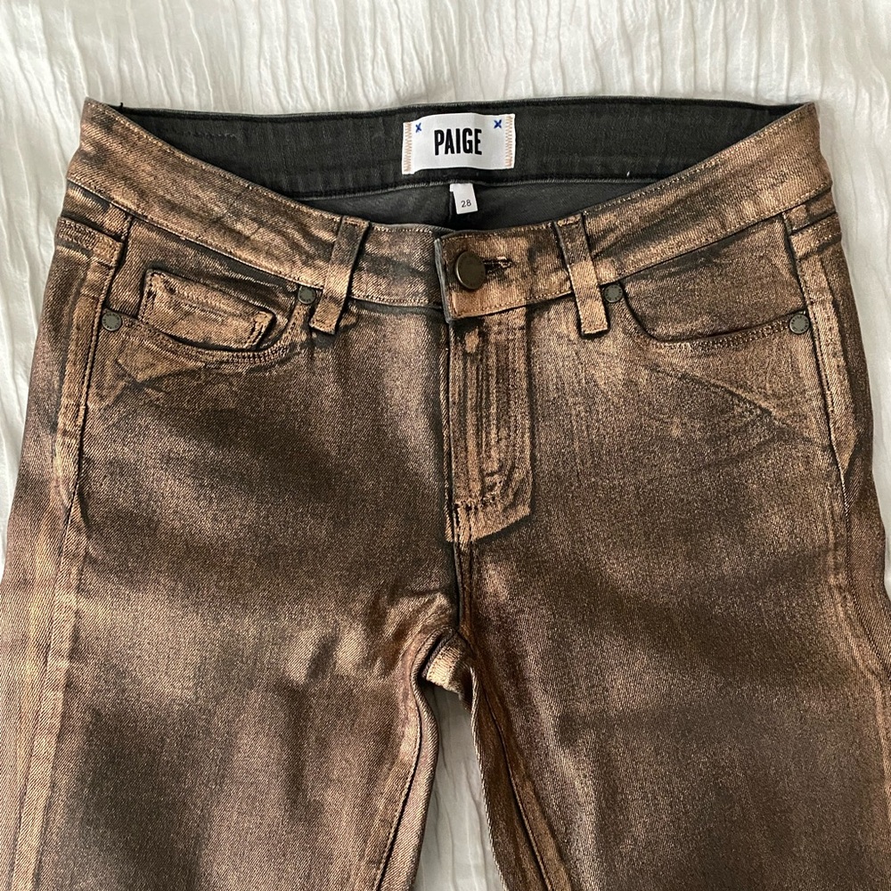 PAIGE Verdugo Metallic Ultra Skinny Jean - Picture 2 of 9